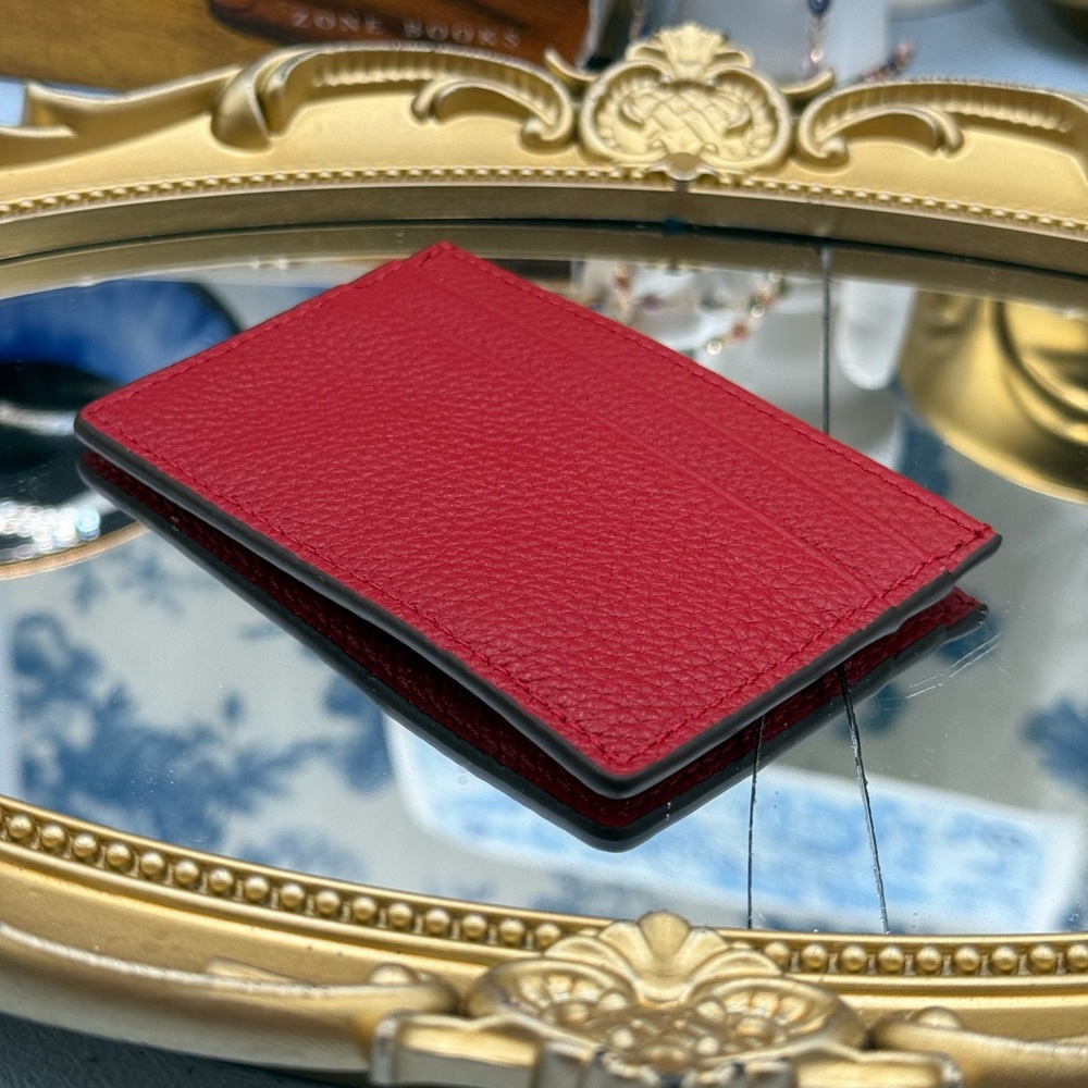 🆕 OROTON 🧿 NWOT Margot Card Sleeve, Red Leather Cardholder - Picture 14 of 16
